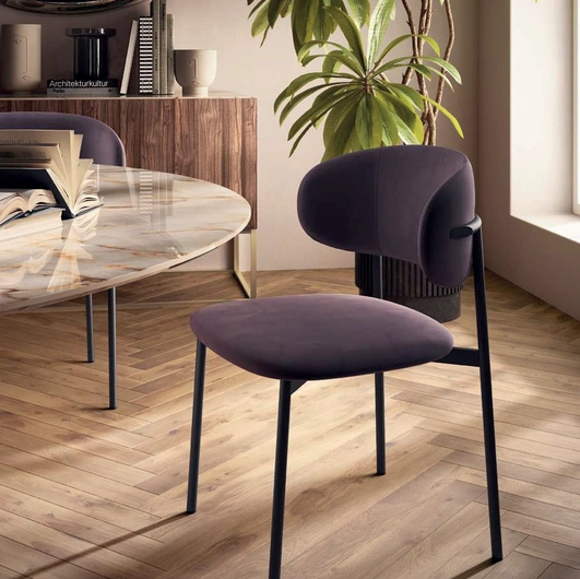 Sedia in nappa Cleo de Di Lazzaro