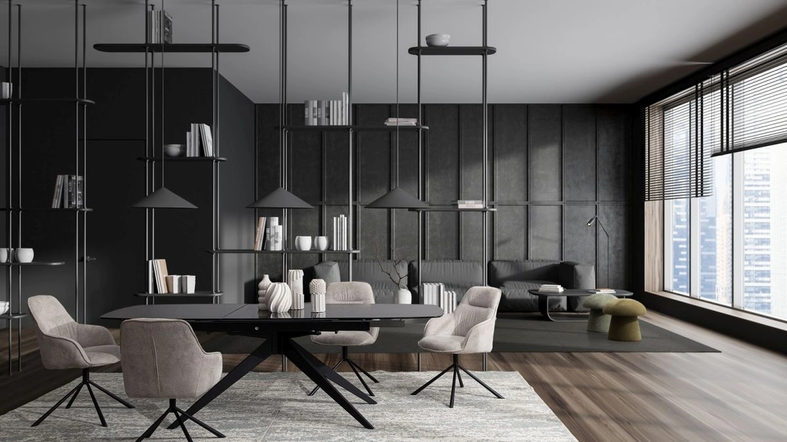 Sedia in tessuto Grant di Bizzotto