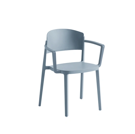 Sedia con bracciolo Greta in tecnopolimero di Alta Corte