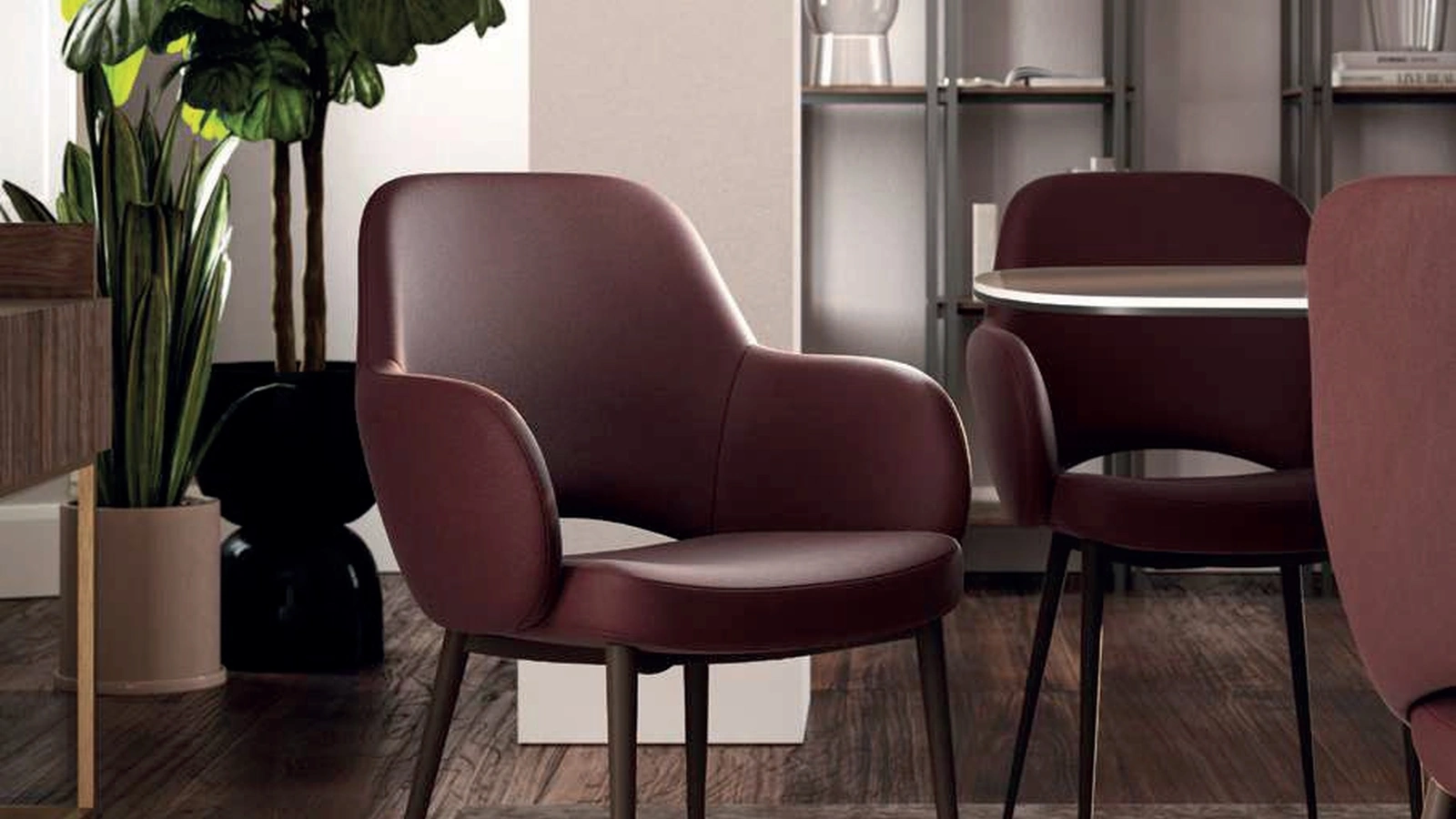 Sedia in pelle Love de Di Lazzaro