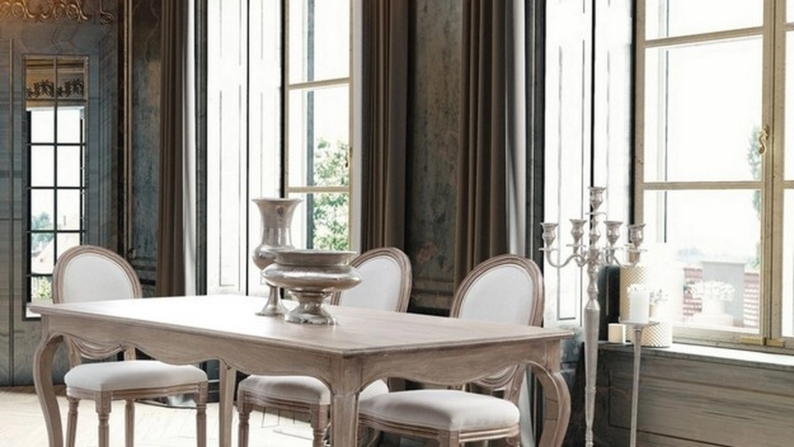 Sedia Mathilde in tessuto e Betulla di Bizzotto