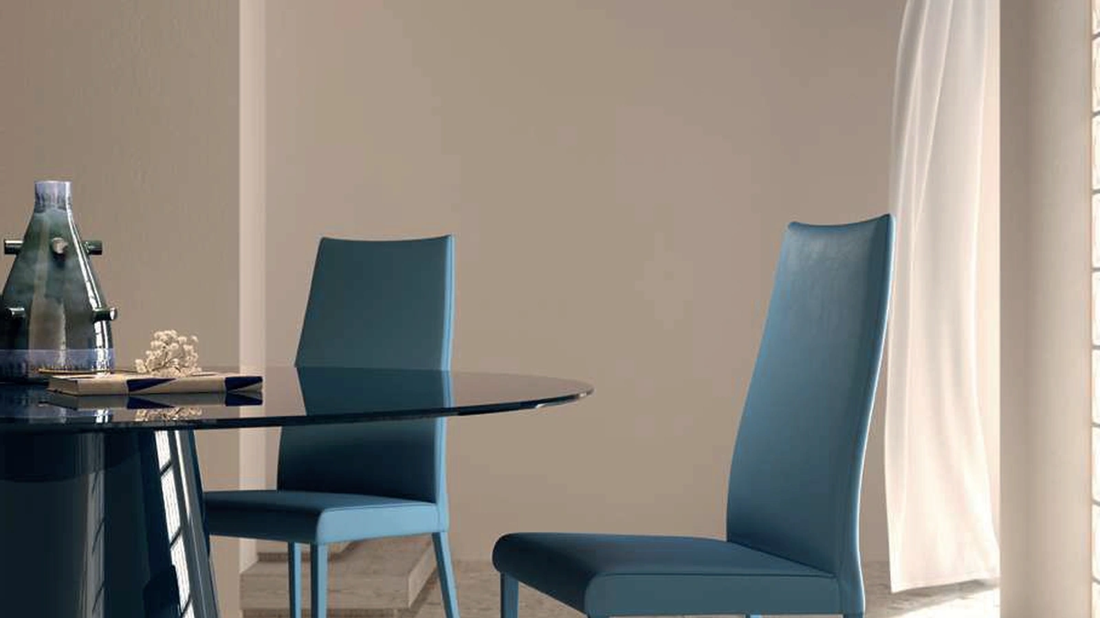 Sedia in pelle Nice de Di Lazzaro