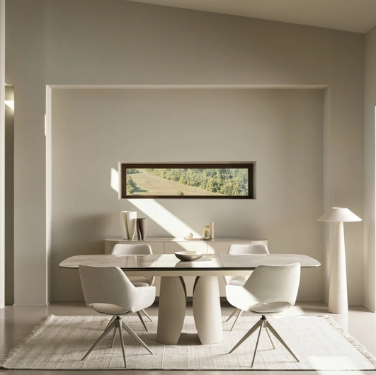 Tavolo allungabile Ardis in ceramica effetto onice di Bizzotto