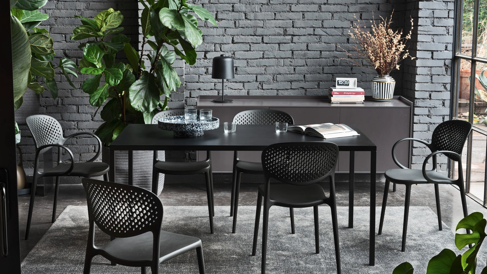 Tavolo rettangolare Iron di Connubia