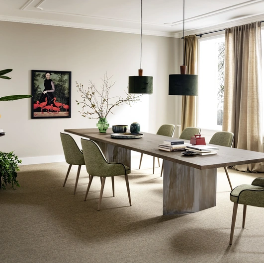 Tavolo Milano in rovere e acciaio di Alta Corte