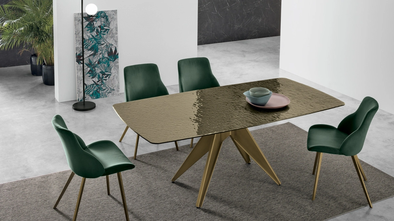 Tavolo Minosse in vetro di Target Point