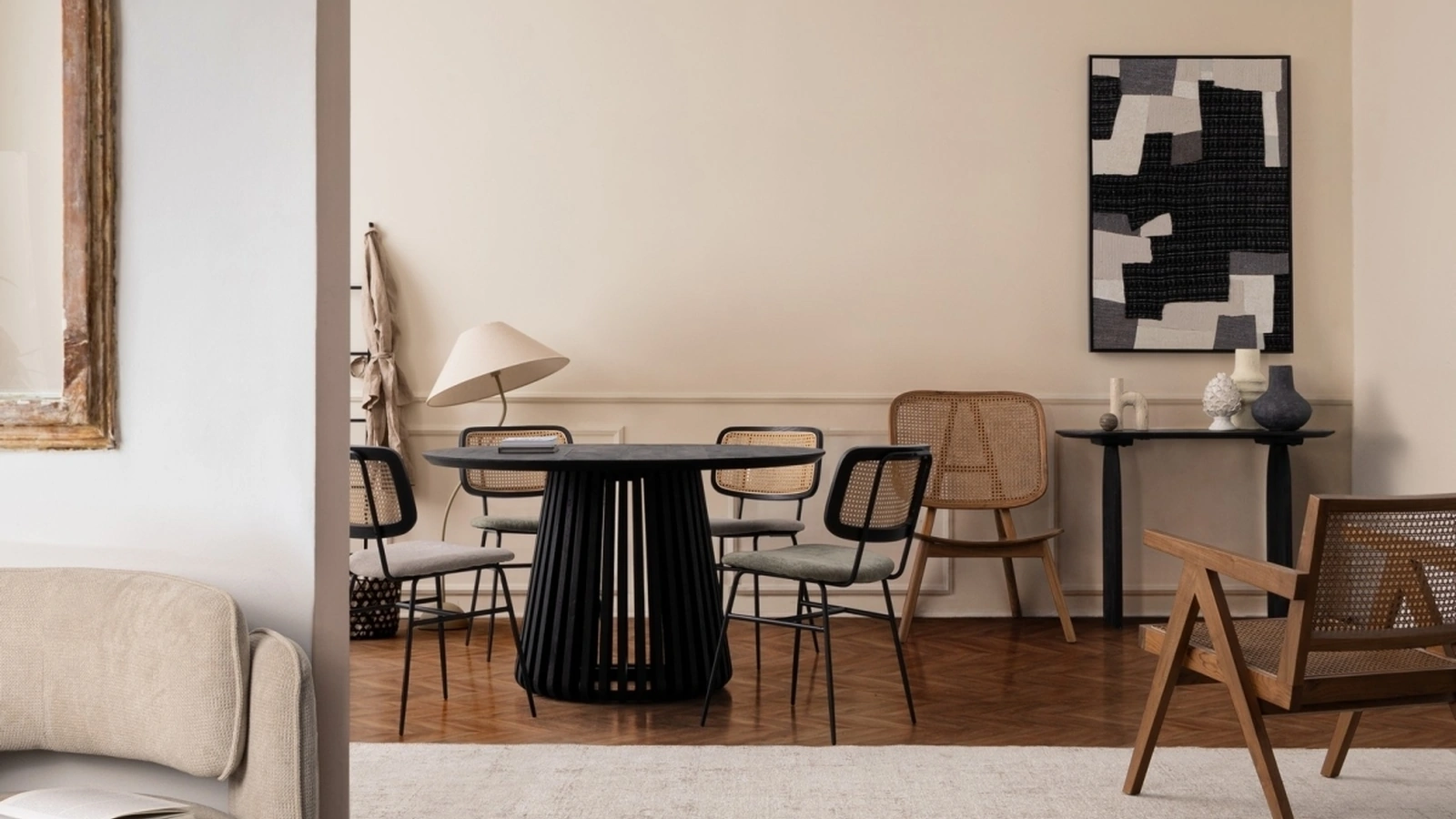 Tavolo rotondo in legno Odion di Bizzotto