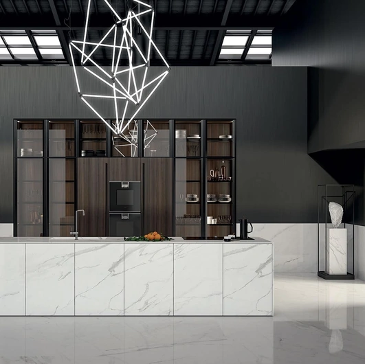 Cucina Design con isola in gres MK1 1 di Nova Cucina