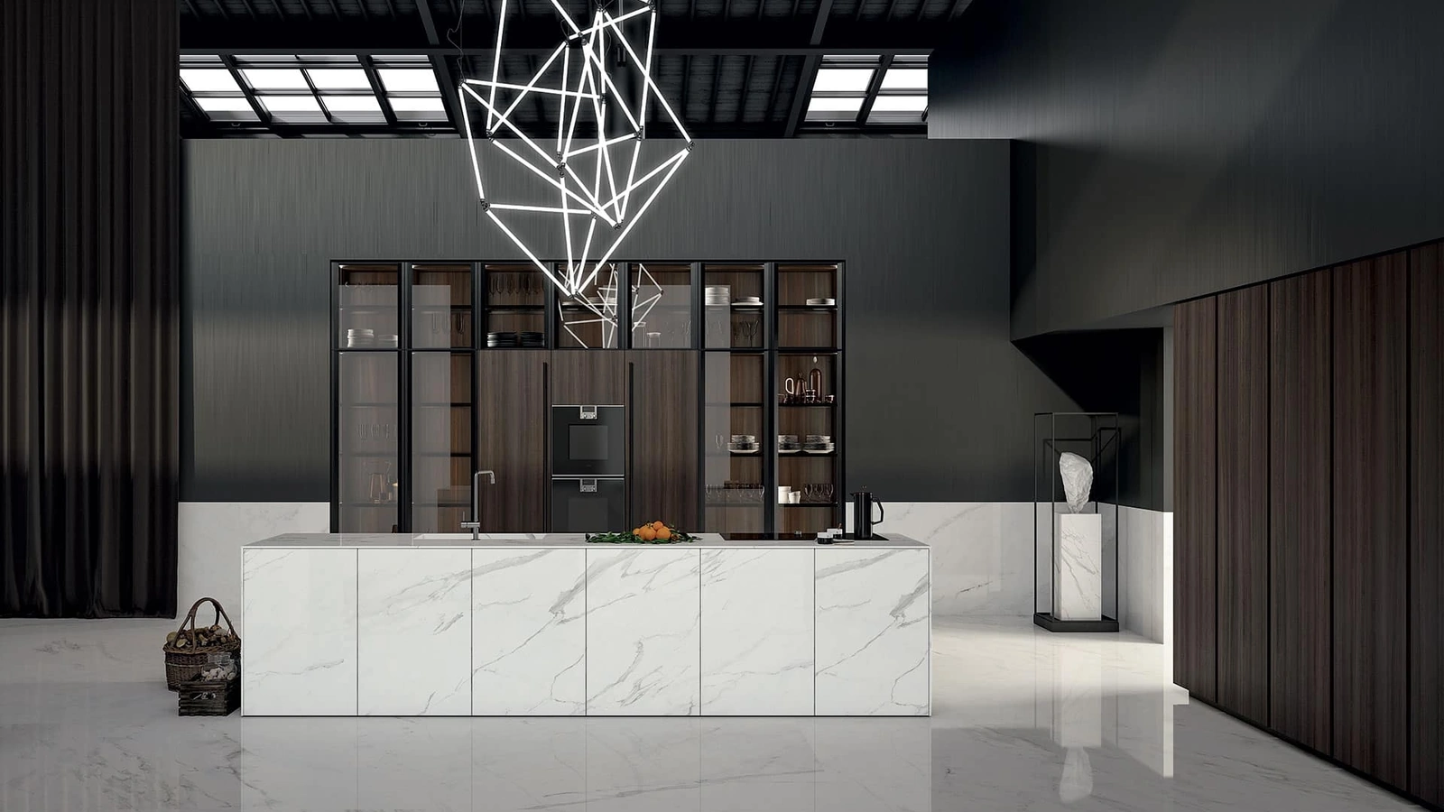 Cucina Design con isola in gres MK1 1 di Nova Cucina
