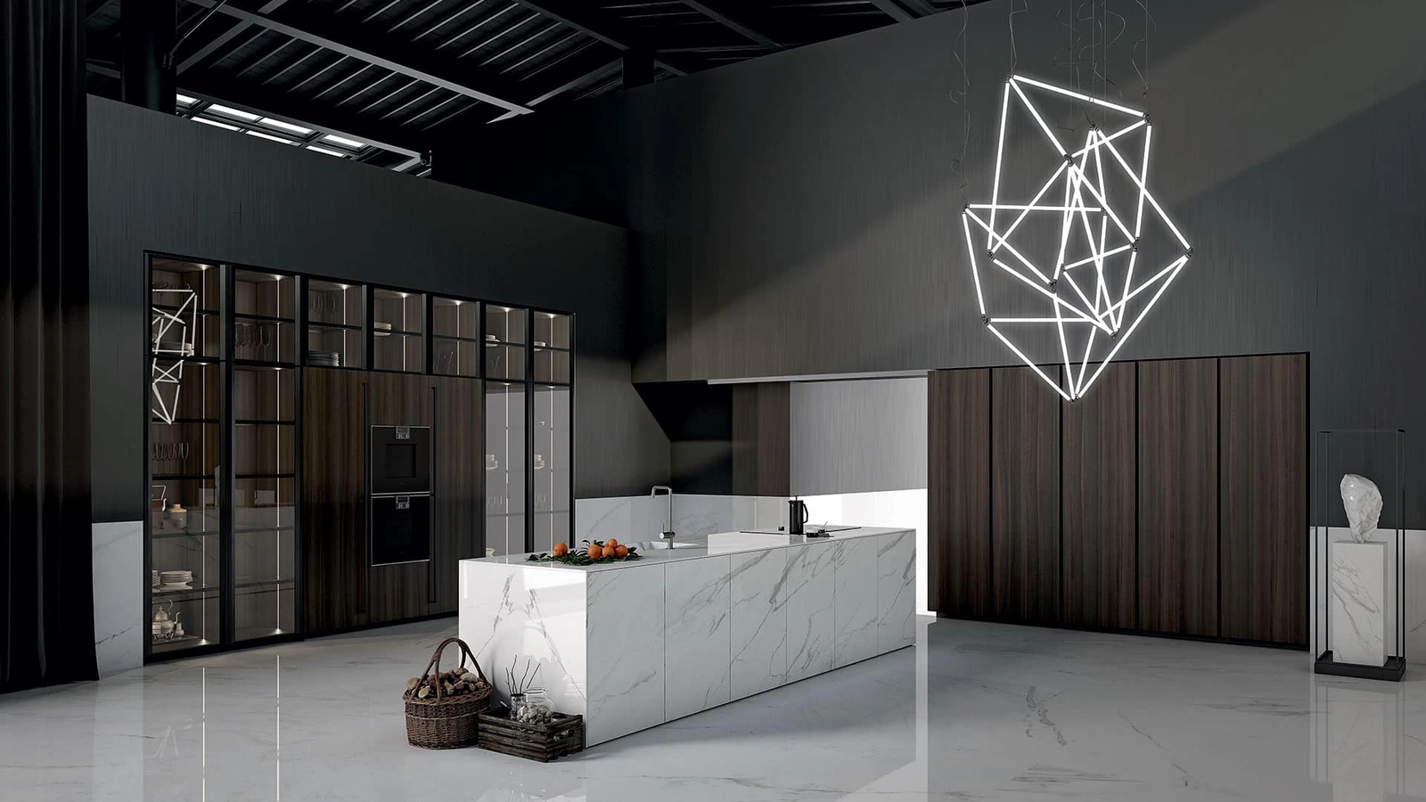 Cucina Design con isola in gres MK1 1 di Nova Cucina