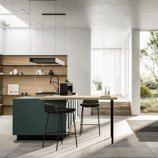 Cucina Moderna con isola Alma 02 di Arredo3