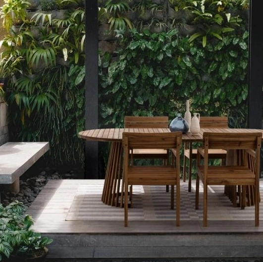 Sedia Rodano in legno di acacia di Bizzotto