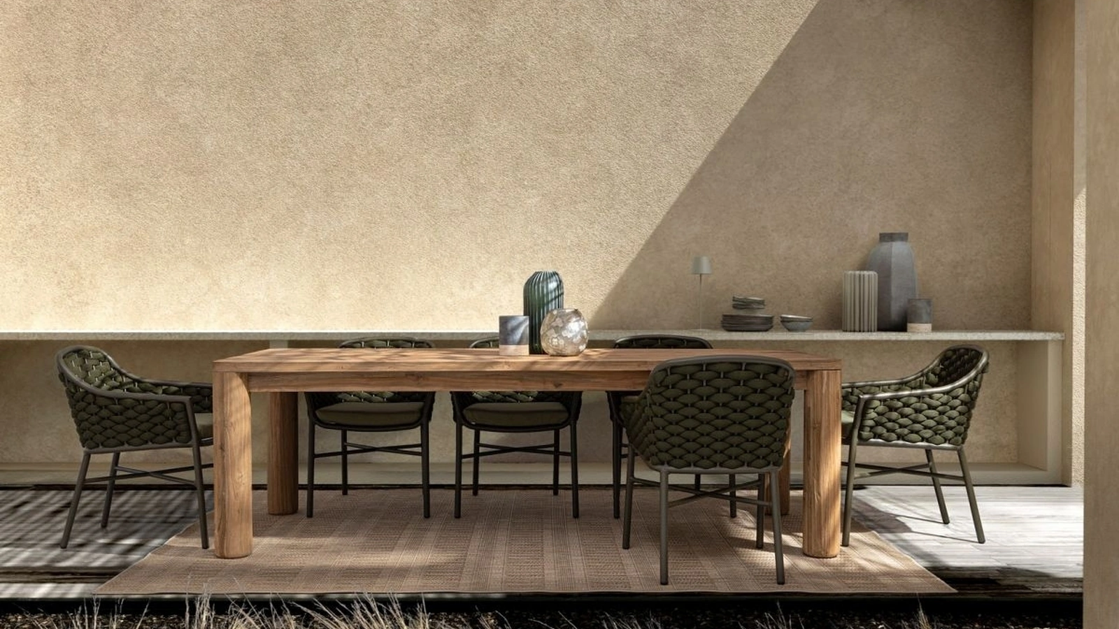 Sedia Everly in tessuto e alluminio di Bizzotto