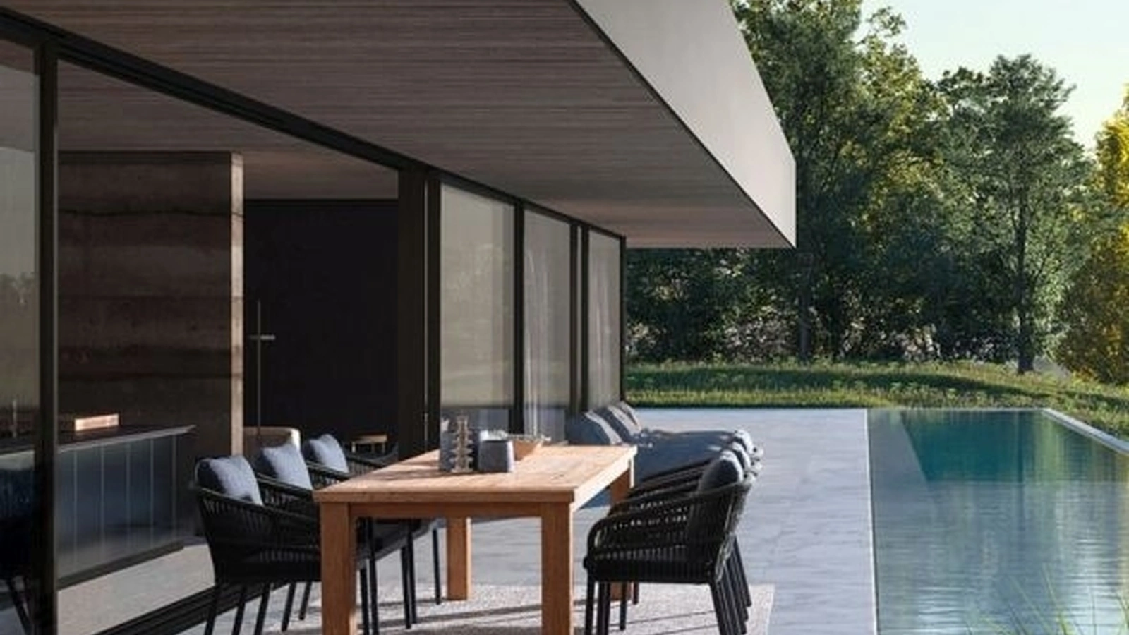 Sedia impilabile Galdana in corda e alluminio di Bizzotto