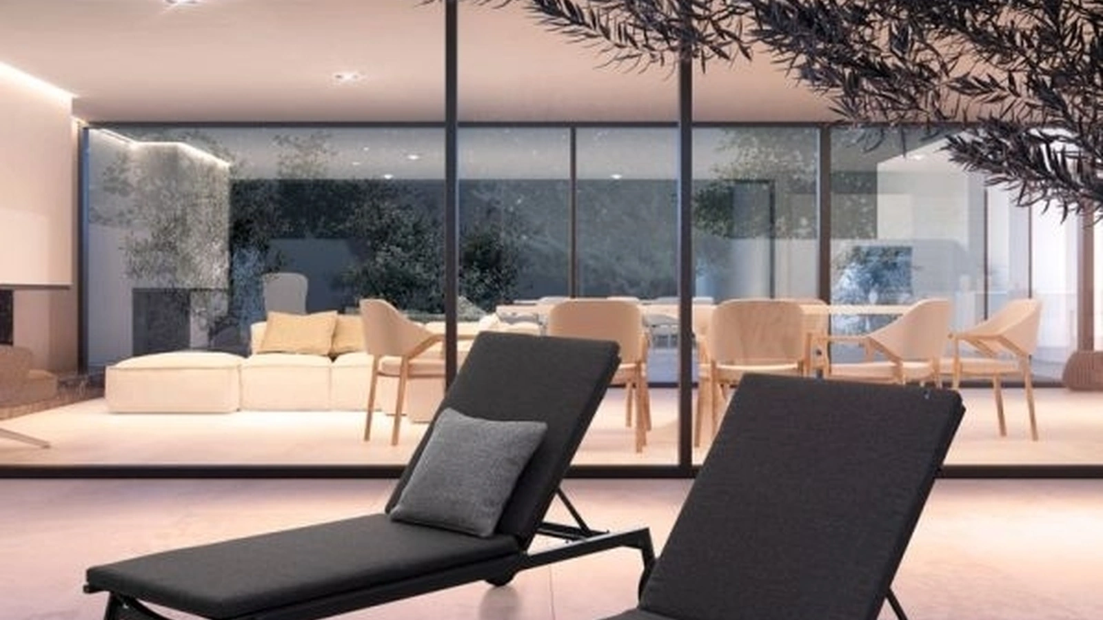 Lettino Jalisco in alluminio e tessuto di Bizzotto