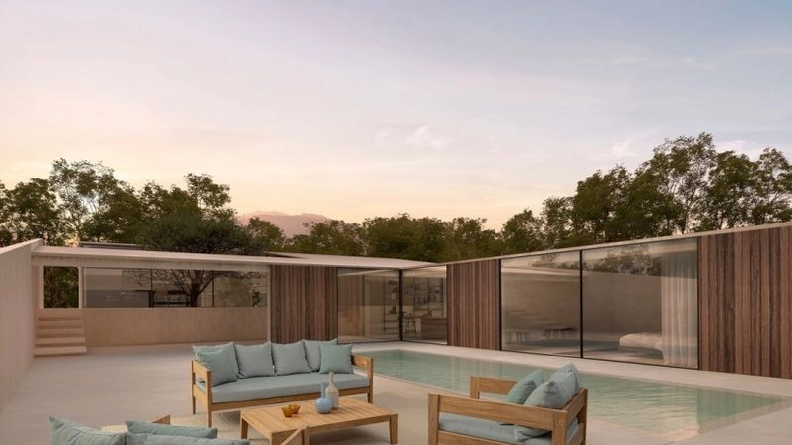  Arredo da esterno in Teak Kobo di Bizzotto