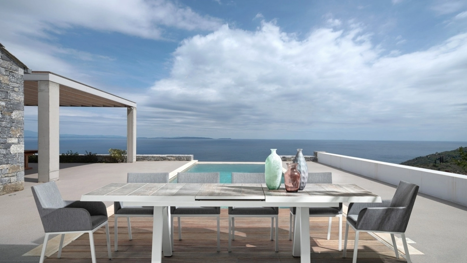 Tavolo e Sedie Lunar di Bizzotto