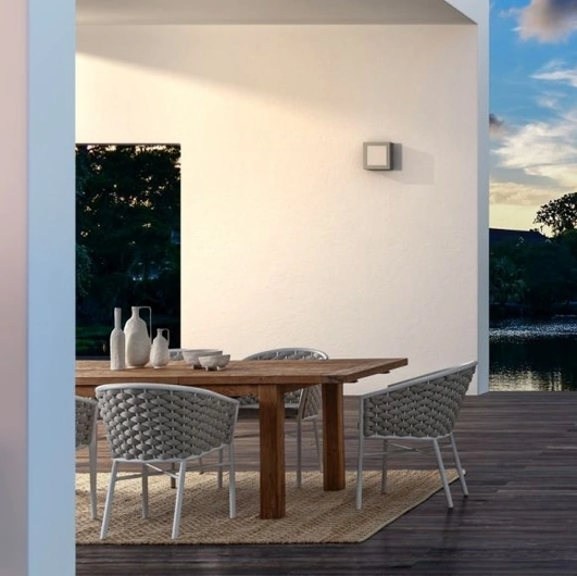 Sedia Margalida in tessuto e alluminio di Bizzotto