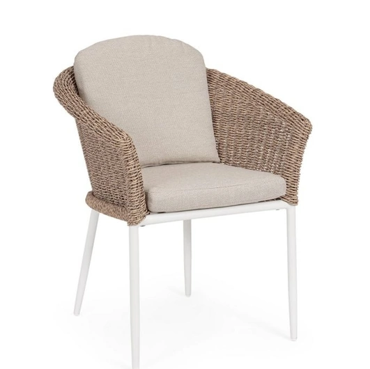 Sedia Oceana rivestita in fibra sintetica di Bizzotto