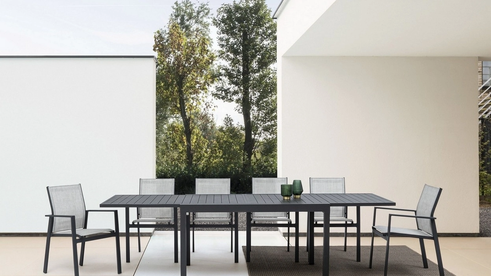 Tavolo Pelagius in alluminio di Bizzotto