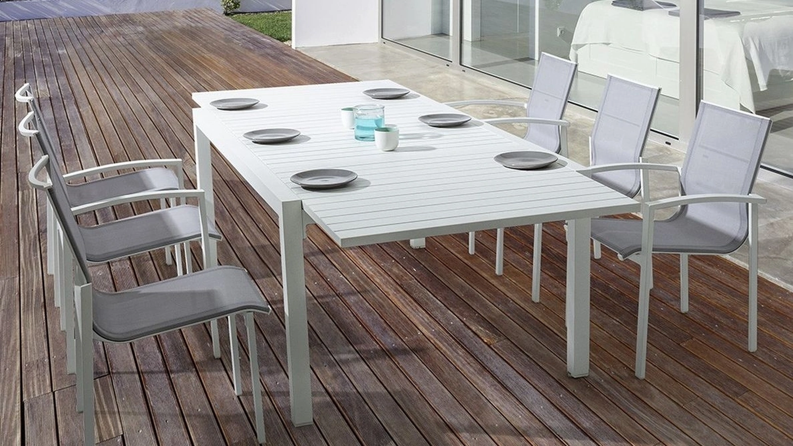 Tavolo Pelagius in alluminio di Bizzotto