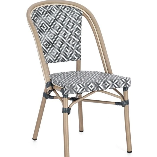 Sedia Silveira in tessuto e metallo di Bizzotto