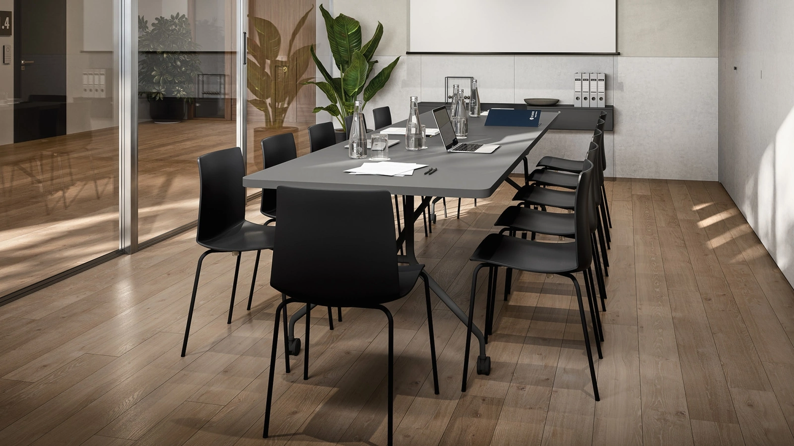 Sedia Ospiti in tessuto con gambe in metallo Sneek di Cinquanta3